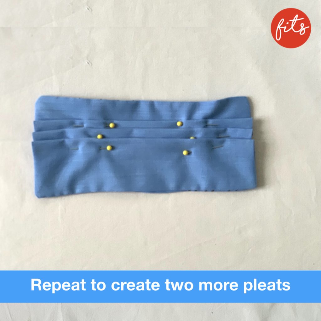 three knife pleats